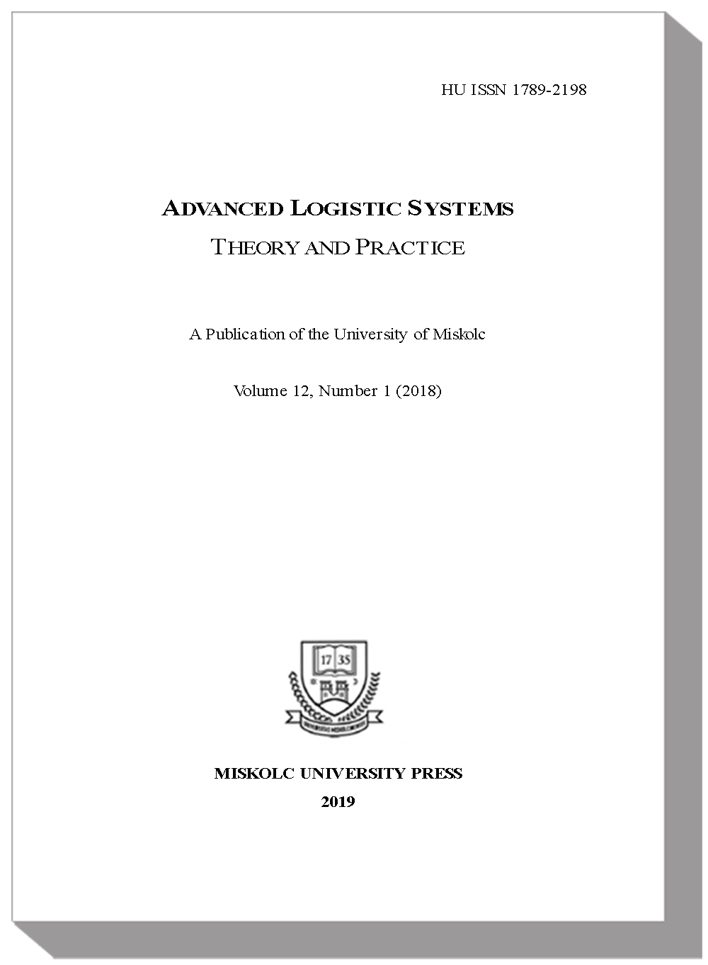 					View Vol. 12 No. 1 (2018): Advanced Logistic Systems - Theory and Practice
				